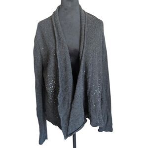 Luxurious & Shimmering: Eileen Fisher Merino Wool & Cashmere Sequin Cardigan